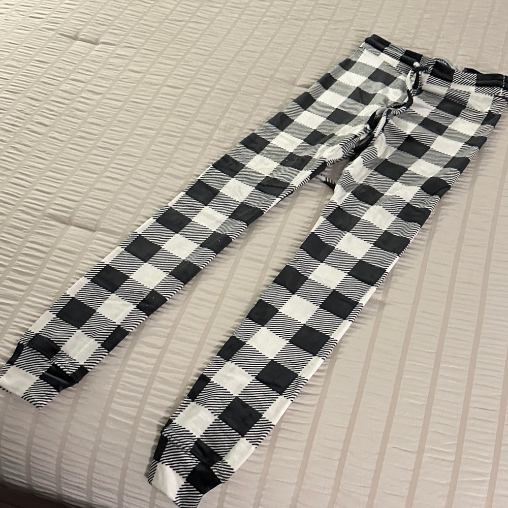 Black and White Checkered Pants